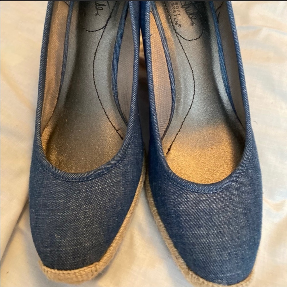 Life Stride Comfort System Denim Espridriles Wedge
